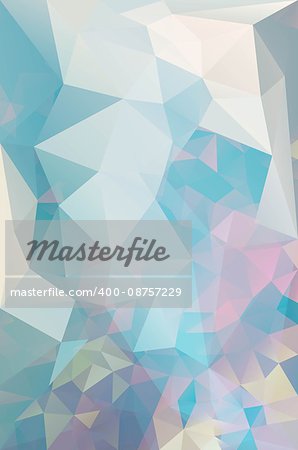 Abstract vector triangle background in blue colors