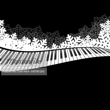 piano template, music creative concept illustration. Vector