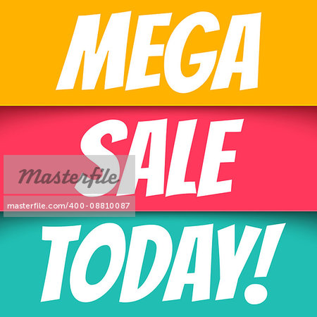 Mega sale. Banners for big sale.