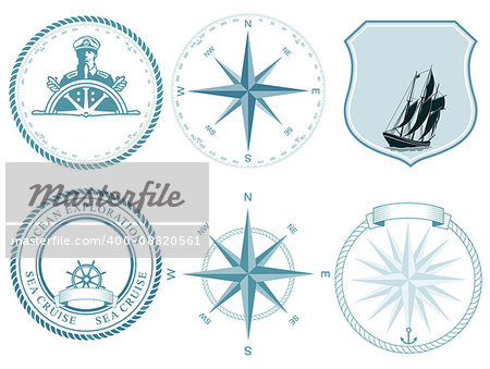 Traditional maritime Nautical labels