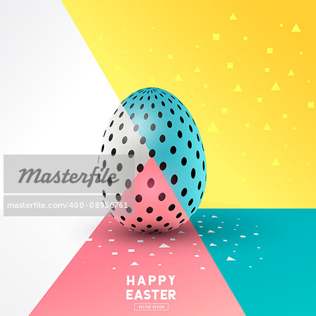 A easter Egg abstract design. Vector illustration