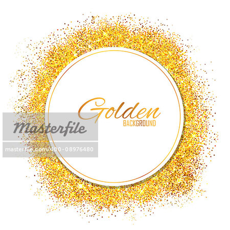 illustration of Shiny Glamorous Glittering Gold texture background