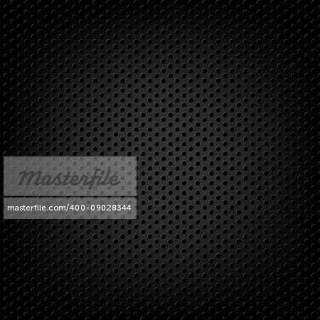 Carbon Metallic Background With Gradient Mesh, Vector Illustration