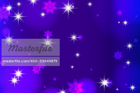 Dark blue background with highlights and stars. vector illustration