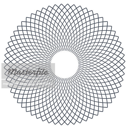 Circle design element. Rotation circular lines pattern. Vector art.