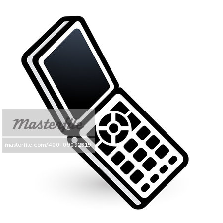 Mobile phone linear icon. Vector illustration EPS8