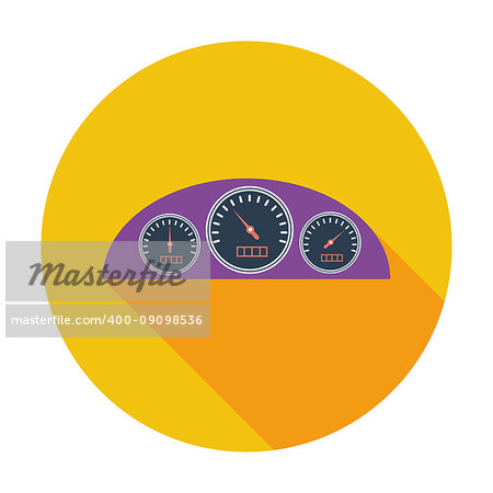 Dashboard. Single flat color icon. Vector illustration.