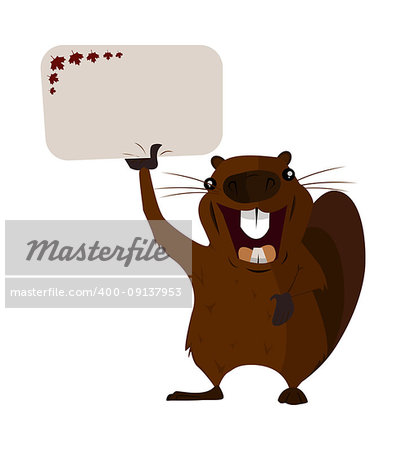 Concept on the day of Canada, Holiday Beaver on isolated background, vector