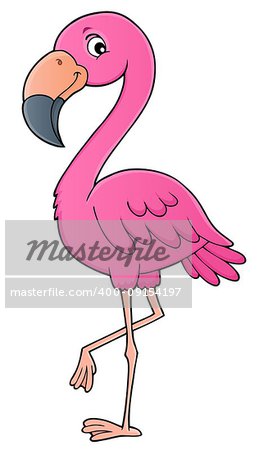 Flamingo topic image 1 - eps10 vector illustration.