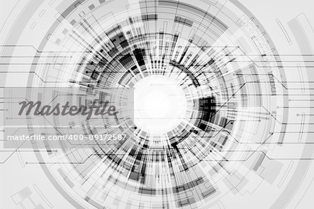 Vector abstract background shows the innovation of technology and technology concepts.