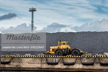 Tractor at coal hill.