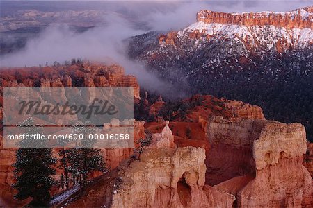 Overview of Rocky Landscape Bryce Canyon National Park Utah, USA