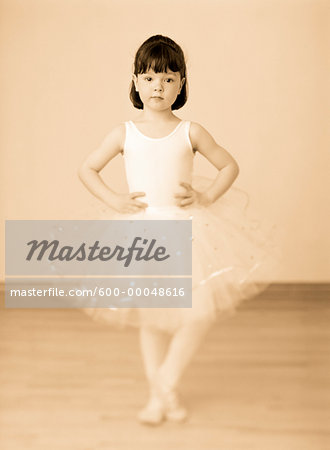 Portrait of Girl in Ballerina Costume Portrait of Girl in Ballerina Costume