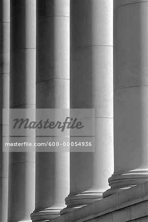 Pillars at State Capitol Building Washington, USA