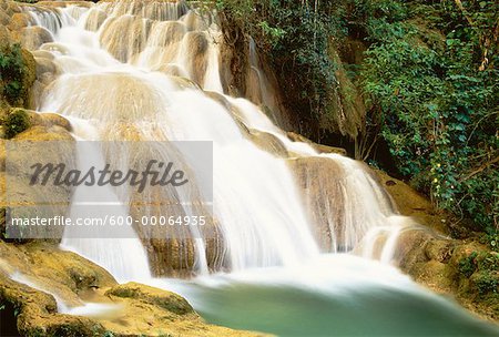 Agua Azul Waterfall and Rocks, Agua Azul National Park, Chiapas, Mexico