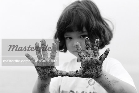 Girl with Dirty Hands
