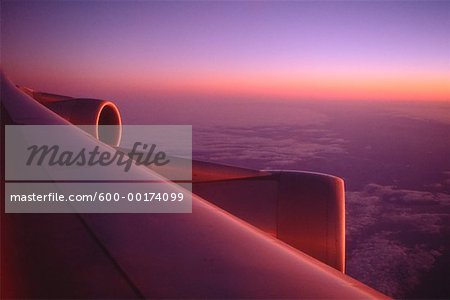 Looking Out Over Plane Wing