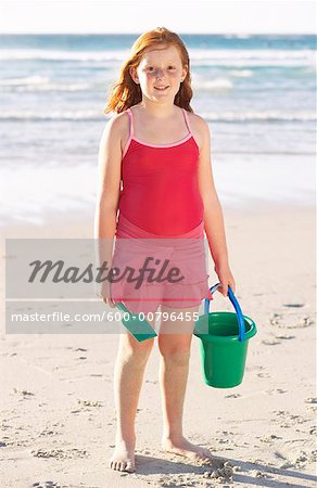 Portrait of Girl on the Beach