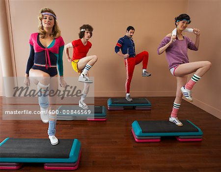 People in 1970's Clothing Exercising - Stock Photo - Masterfile - Premium  Royalty-Free, Artist: Masterfile, Code: 600-00846569