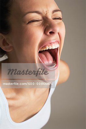 woman yelling