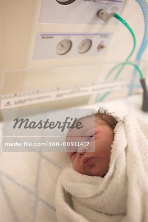 Newborn Baby in Delivery Room