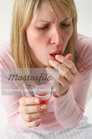 Woman Coughing