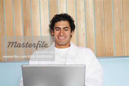 Man With Laptop Computer