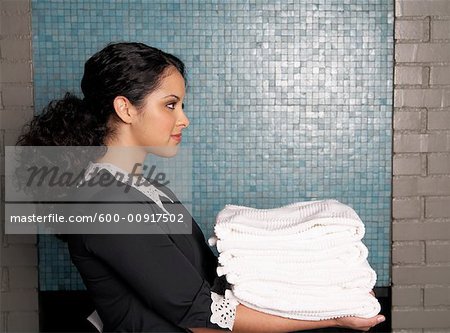 Maid Carrying Linen