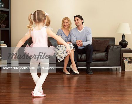 Daughter Dancing For Parents