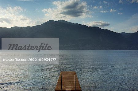 Dock on Lake, Lago di Garda, Italy