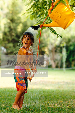 Boy Playing Outdoors