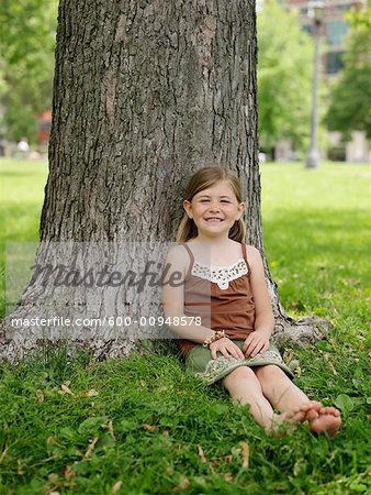 Portrait of Girl Outdoors