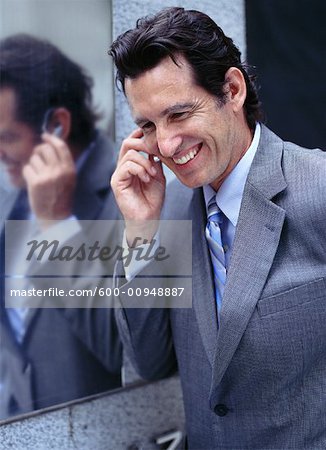 Businessman Talking on Headset