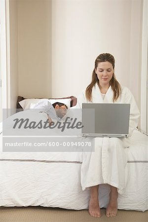 Woman Using Laptop Computer