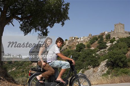 Couple Riding Bike, Spain