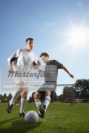 Men Playing Soccer
