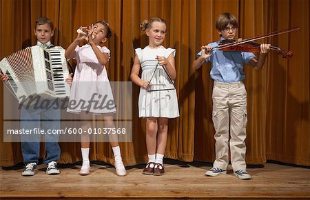 Children Performing on Stage