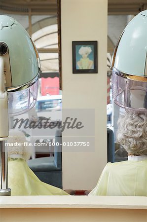 Woman in Hair Salon with Poodle