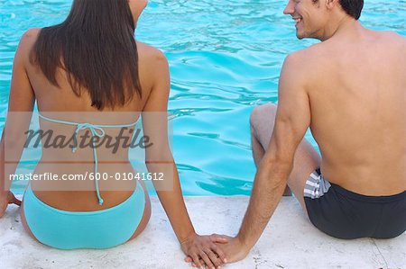 Couple at Side of Pool