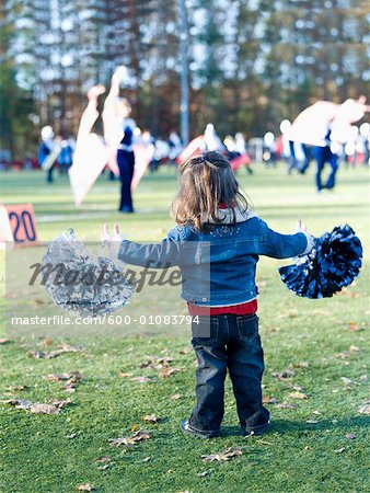 Little Girl Cheerleading