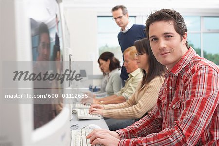 Students in Computer Class