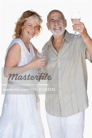 Portrait of Mature Couple Drinking