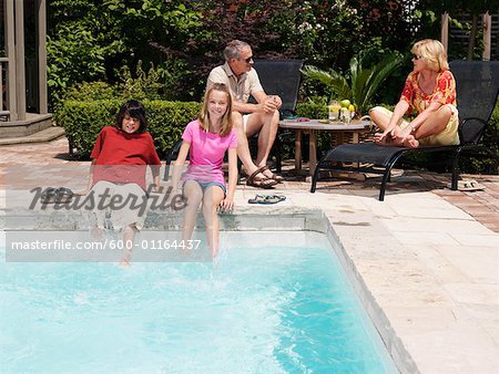 Family Pool Side