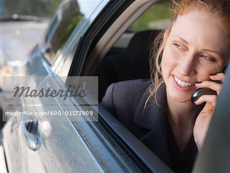 Businesswoman in Car