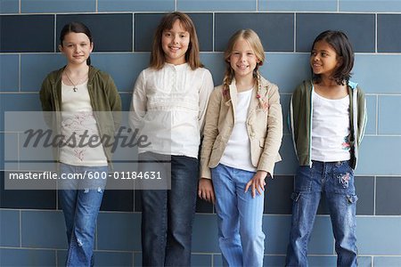 Group of Girls at School