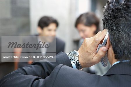 Businessman Using Cell Phone