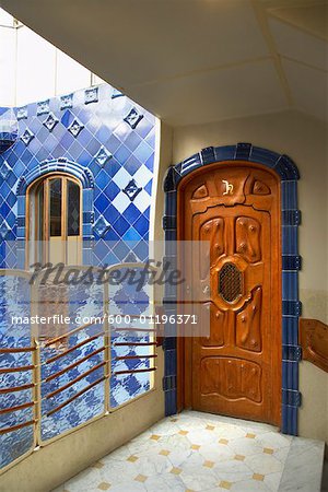 Apartment Entrance, Casa Batllo, Barcelona, Spain