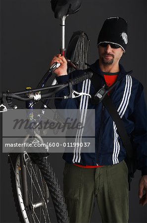 Portrait of Bicycle Courier