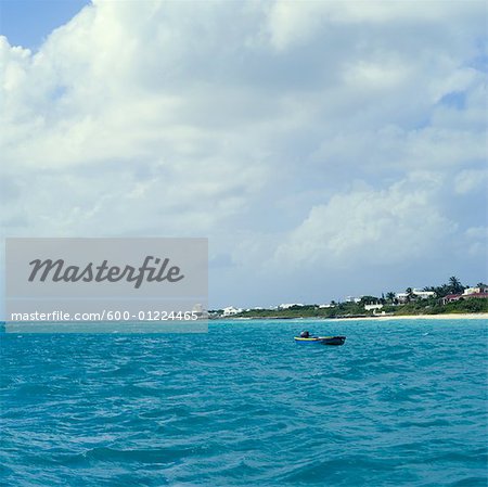 Boat off the Coast of Anguilla, British West Indies