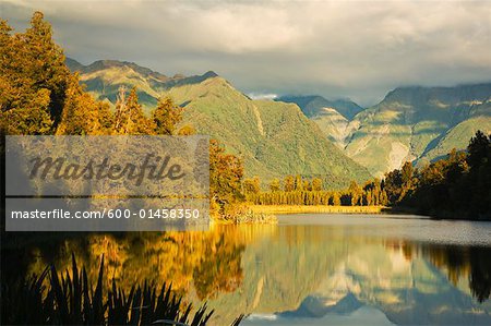 Lake Matheson, Westland, South Island, New Zealand